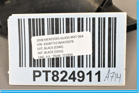 07-12 Mercedes GL450 GL550 X164 Front Left Driver Dash Corner Cover Black Oem