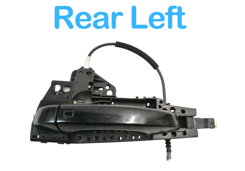 Load image into Gallery viewer, 12-18 Audi A6 A7 Rear Left Driver Side Exterior Door Handle Black 4H0837885 Oem
