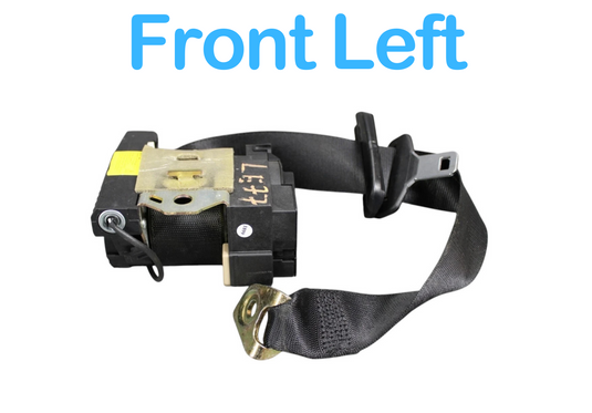 07-09 Mercedes S600 W221 Left Driver Side Seat Belt Seatbelt Black OEM
