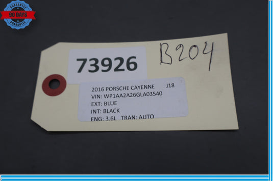 11-18 Porsche Cayenne 958 Front Right Passenger Side Seat Belt Buckle Black Oem