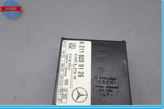 00-18 Mercedes R230 SL550 SL500 Anti Theft Alarm Module 2118209126 Oem
