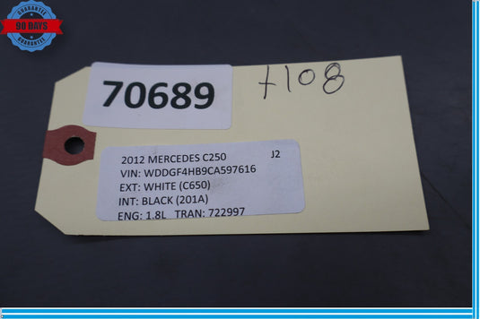 08-14 Mercedes W204 C350 C250 Front Right Upper B Pillar Trim Panel Oem