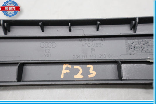 07-15 Audi Q7 Rear Center Console Air Vent Trim Panel Black Oem