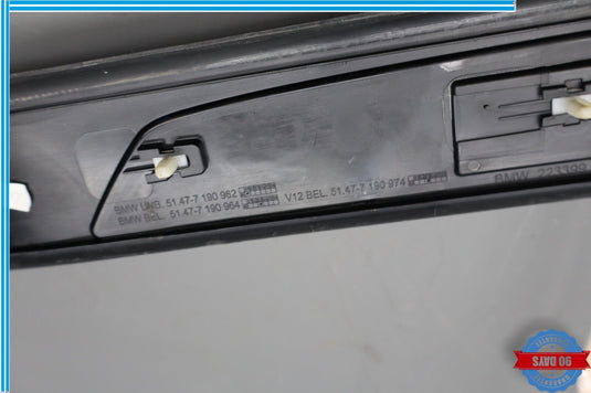 09-15 BMW 740i 750Li xDrive Rear Right Door Sill Scuff Plate Trim Cover Oem