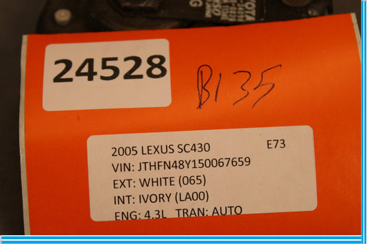 02-10 Lexus SC430 High Tone Pitch Security Alarm Sound Horn Oem