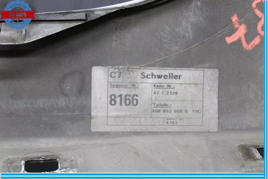 12-15 Audi A6 Right Passenger Side Rocker Skirt Panel Molding 4G0853856G OEM