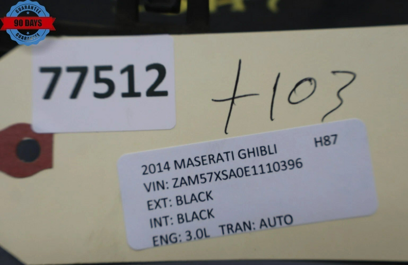 Load image into Gallery viewer, 14-19 Maserati Ghibli Rear Left Side Bumper Valance Lower Cover Panel Trim Oem
