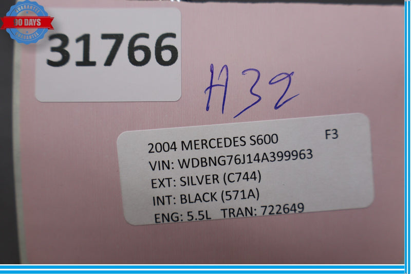 Load image into Gallery viewer, 00-06 Mercedes S600 S55 W220 Front Left Driver Seat Headrest Head Rest Oem
