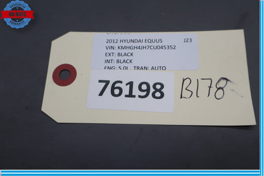 11-16 Hyundai Equus Rear Seat Belt Retractor Strap Latch Buckle 898413N500 Oem