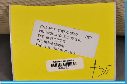 12-14 Mercedes CLS550 CLS63 W218 Front Right Side A-Pillar Trim Cover Oem
