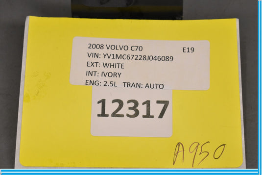 06-13 Volvo C70 Left Side Interior Trim Luggage Compartment Lock Brace Oem