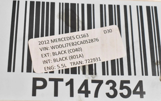 12-17 Mercedes CLS400 CLS63 AMG Left Side Upper B Pillar Trim Cover Panel Oem