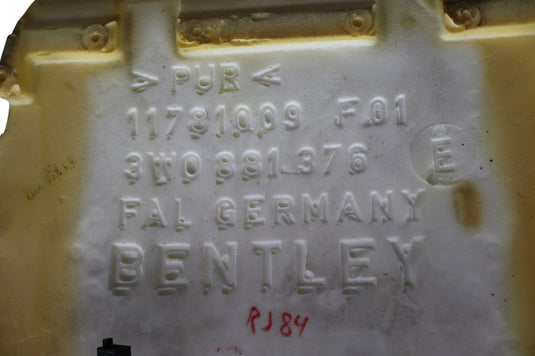 07-09 Bentley Continental GTC Front Right Side Lower Bottom Seat Cushion Oem