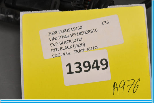 07-17 Lexus LS460 LS460L Front Right Exterior Door Lock Handle W/Bracket Oem