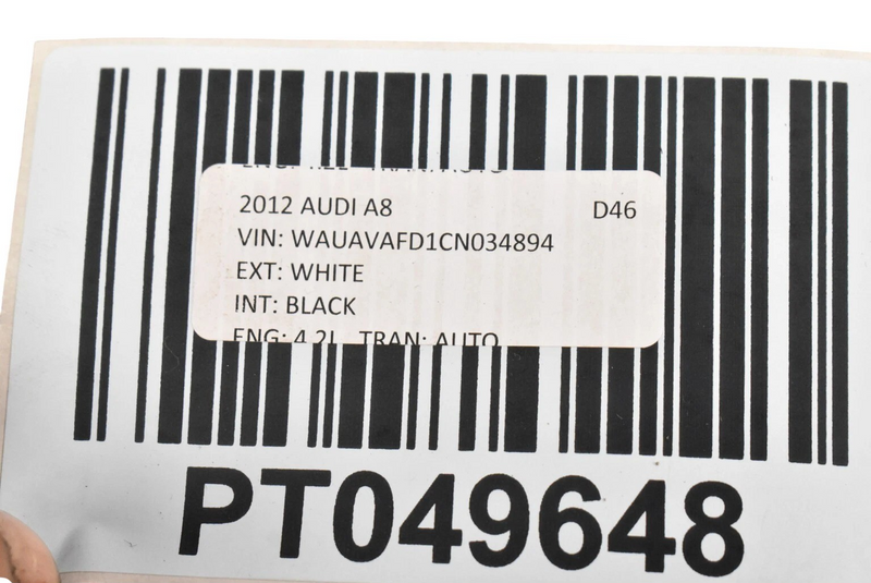 Load image into Gallery viewer, 12-18 Audi A8 A8 Quattro Front Left Side Upper Seat Cushion Black 4H0881805 Oem
