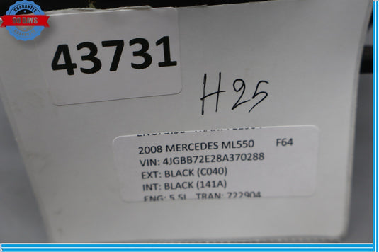 06-12 Mercedes W164 ML550 GL450 Air Intake Duct Pipe Hose Adaptor Oem