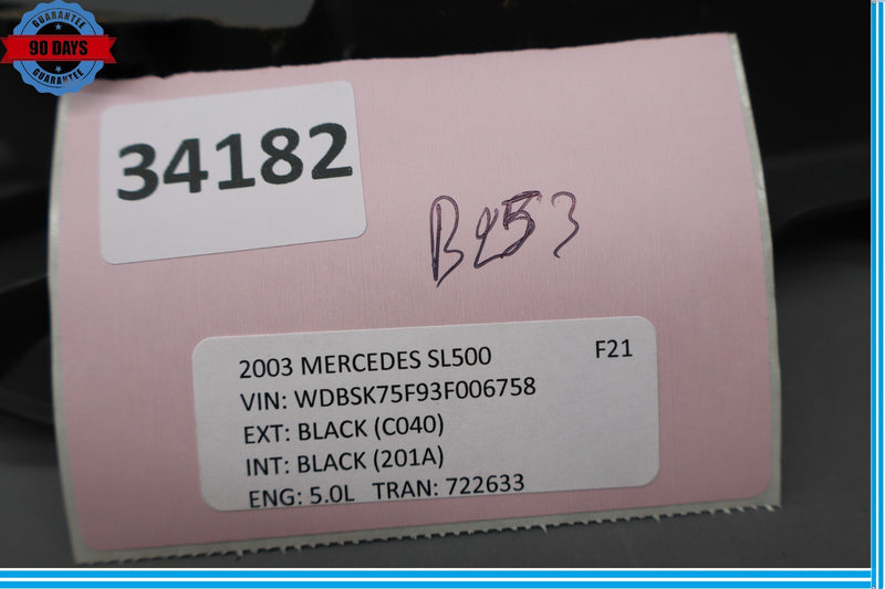 Load image into Gallery viewer, 03-12 Mercedes R230 SL550 Rear Left Driver Seat Track Trim Cover Black Oem
