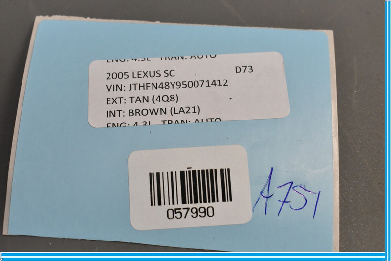 Load image into Gallery viewer, 02-06 Lexus SC430 Auto Theft Warning Control Computer Module Unit ECU Oem
