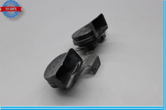 14-24 Jaguar X152 F-Type Horn Alarm Signal Pair Set W/ Bracket Black Oem