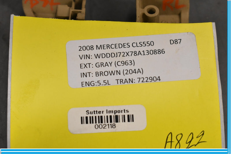 Load image into Gallery viewer, 03-11 Mercedes CLS550 E550 W219 Rear Left Driver Side Door Lock Latch Cover Oem
