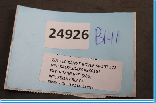 06-13 Land Rover Range Rover Sport Rear Right Side Seat Lower Trim Cover Oem