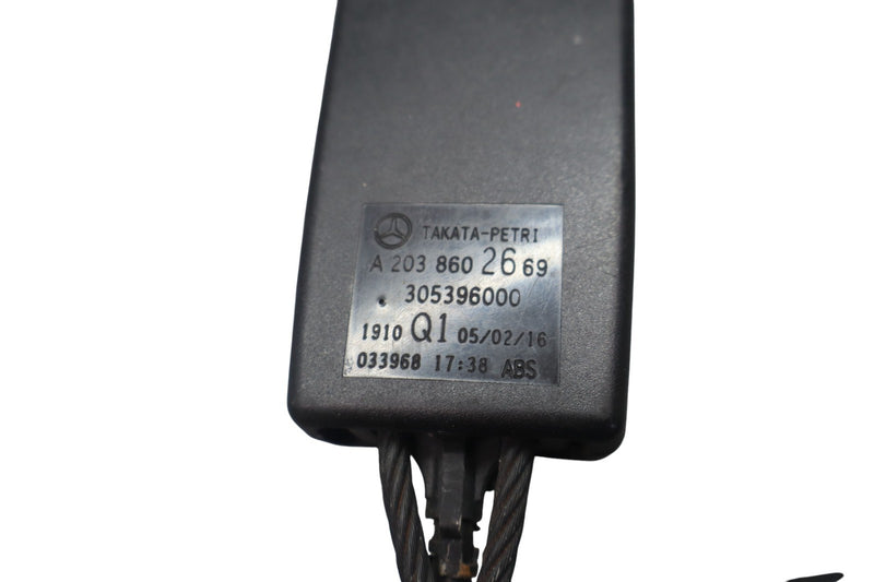 Load image into Gallery viewer, 03-09 Mercedes CLK55 AMG CLK350 W209 Front Right Side Seat Belt Buckle Black Oem
