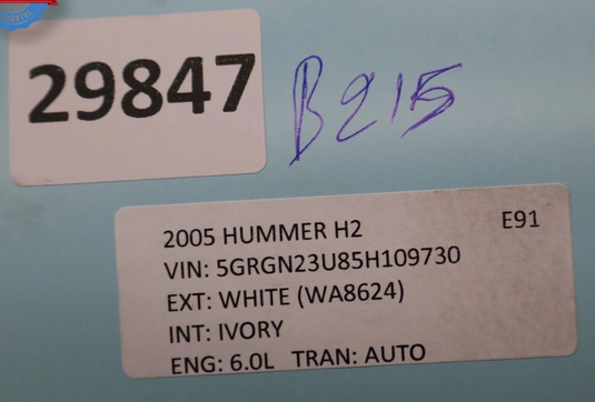 03-09 Hummer H2 Front Hood Bonnet Left Or Right Side Lock Latch Strap Handle Oem