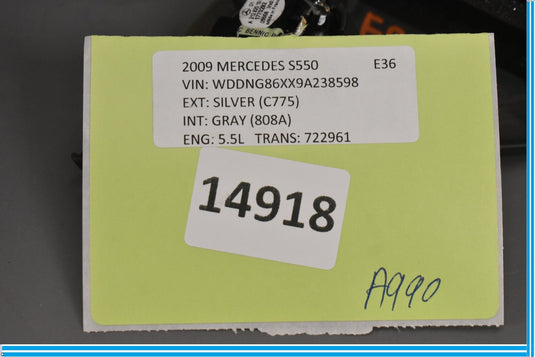 07-13 Mercedes S550 S600 W221 Front Right Door Tweeter Corner Speaker Cover Oem