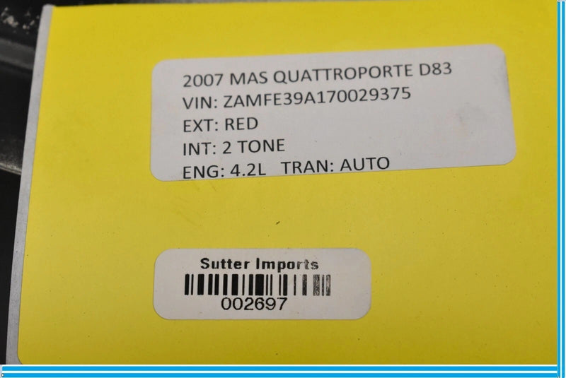 Load image into Gallery viewer, 03-13 Maserati Quattroporte Front Upper Radiator Support Bracket 980139333 OEM
