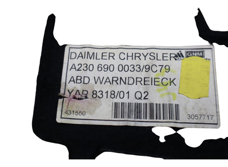 Load image into Gallery viewer, 03-06 Mercedes SL500 SL600 Rear Left Trunk Cargo Luggage Carpet Cover Oem
