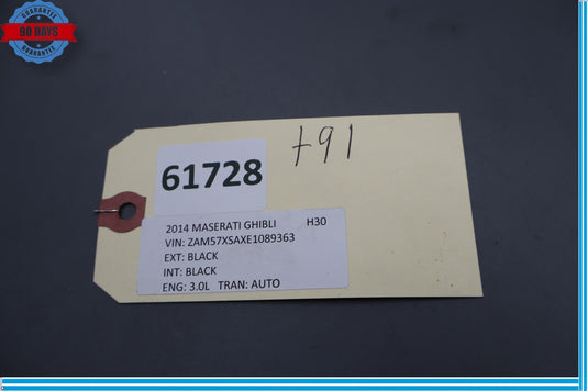 14-22 Maserati Ghibli M157 Front Right Side Seat Switch Cover Trim Black Oem