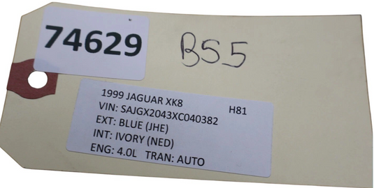 98-00 Jaguar XK8 XKR X100 Convertible Rear Upper Top Seat Cushion GJB5528BA Oem
