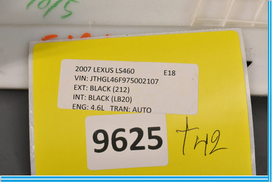 07-12 Lexus LS460 Left Driver Side C-Pillar Garnish Upper Trim Oem