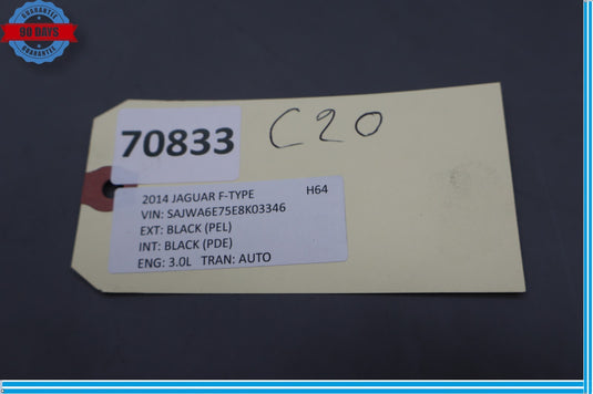14-19 Jaguar X152 F-Type Left Seat Rearward Outer Recline Trim Cover Panel Oem