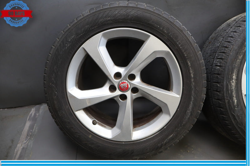 Load image into Gallery viewer, 17-23 Jaguar X761 F-Pace 19x8.5 19" 5 Spoke Wheel Rim W/Tire Set of 4 Oem
