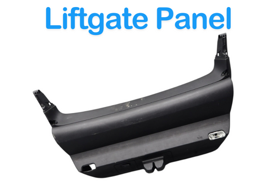 10-13 Porsche Panamera Tailgate Liftgate Lower Trim Cover Panel & Lamp Gray Oem