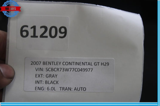 07-11 Bentley Continental GTC GT Dash Board Dashboard Instrument Panel Oem