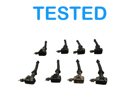 10-14 Jaguar X250 XF XFR Range Rover Engine Motor Ignition Coil Set of 8 Oem