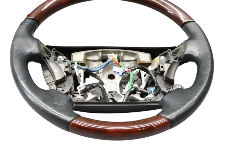 Load image into Gallery viewer, 07-12 Lexus LS460 LS460L Steering Wheel Cruise Woodgrain Leather 4510050250 Oem
