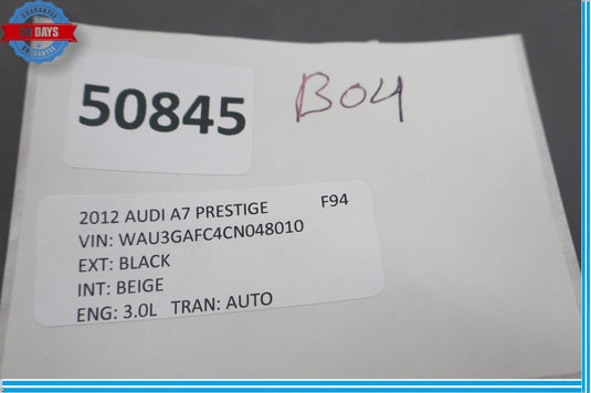 12-18 Audi A7 Quattro Front Right Passenger Side Seat Occupant Detect Module Oem