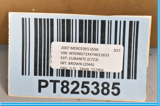 07-09 Mercedes S550 S600 W221 Front Left Lower Storage Box Compartment Oem