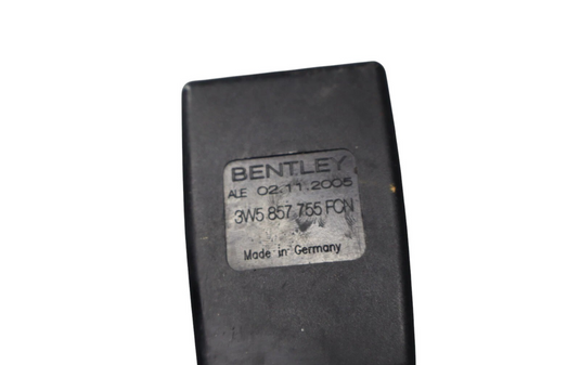 06-13 Bentley Continental Flying Spur Front Left Side Seat belt Buckle Black Oem