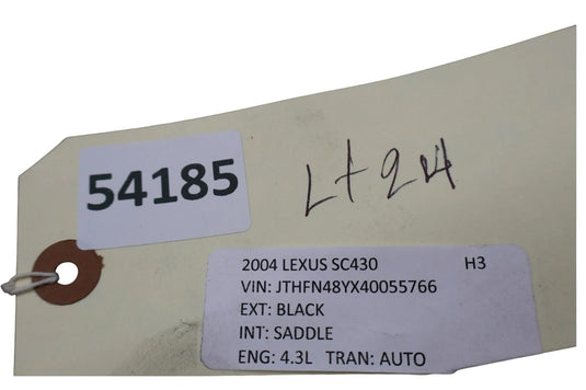 02-10 Lexus SC430 Spare Wheel Tool Kit w/ Case Tray 5196150030 OEM