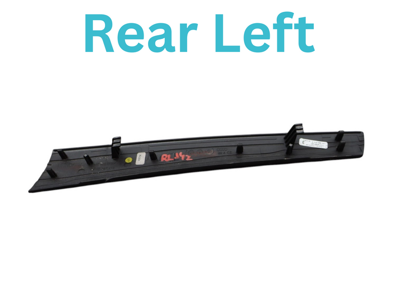 Load image into Gallery viewer, 11-18 Audi A8L Quattro Rear Left Driver Side Door Panel Trim Wood Cover Oem
