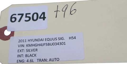 11-16 Hyundai Equus Front Right Side Door Sill Scuff Plate Trim 858813N500 Oem