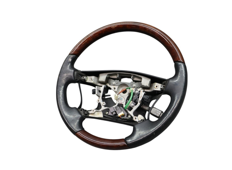Load image into Gallery viewer, 07-12 Lexus LS460 Front Wood &amp; Leather Steering Wheel Cruise Controls Oem
