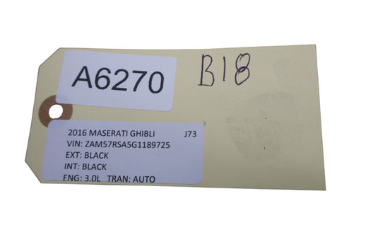 14-17 Maserati Ghibli Rear Trunk Fuse Box Lid Cover Black 7271381830 Oem