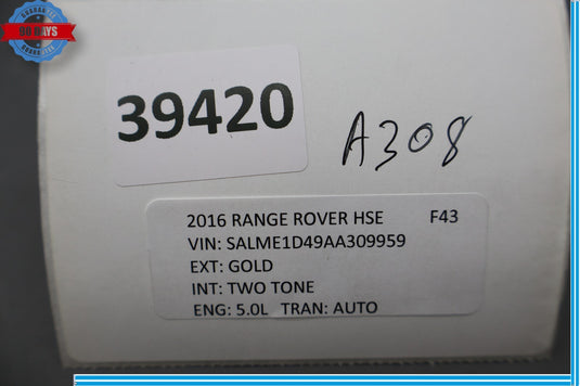 07-12 Land Rover Range Rover HSE Front Dash Headlight Head Light Lamp Switch Oem