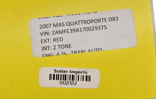 04-10 Maserati Quattroporte M139 Engine Cooling Radiator Dual Fan Shroud Oem