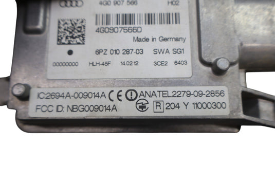12-18 Audi A6 Lane Change Assist Control Module Unit 4G0907566 Oem